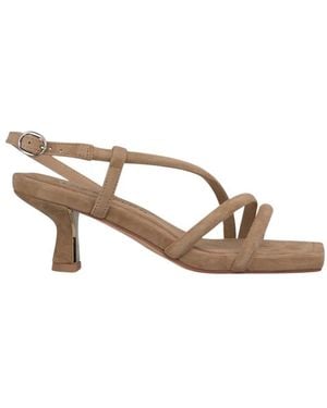 Alma En Pena. High Heel Sandals - Brown