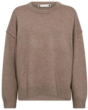 co'couture Round-Neck Knitwear - Brown