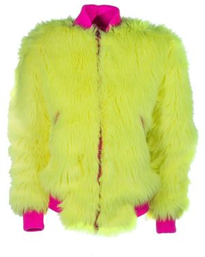 Alberta Ferretti Faux Fur & Shearling Jackets - Green