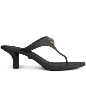 Versace Heeled Mules - Black