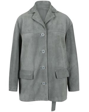 Salvatore Santoro Leather Jackets - Grey