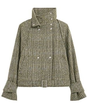 IRO Jassen ,Groen ,Tweed Tweed Jas