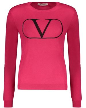 Valentino Garavani Round-Neck Knitwear - Rosa