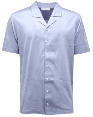 Gran Sasso Short Sleeve Shirts - Blue