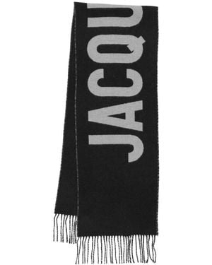 Jacquemus Accessoires ,Zwart ,Wol Wollen Sjaal