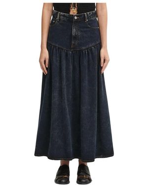 Ganni Denim Rok - Blauw
