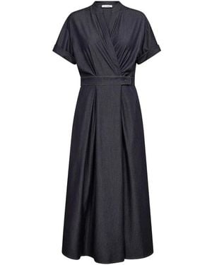 co'couture Wrap Dresses - Blue