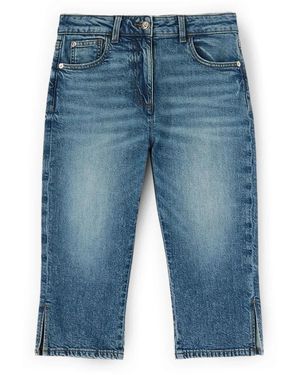 mötivi Jeans ,Blauw ,Katoen Capri Jeans Met Split