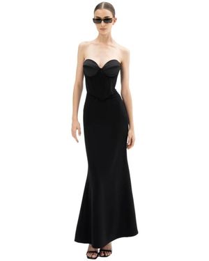 ACTUALEE Kleedjes ,Zwart ,Lange Zeemeermin Bustier Jurk