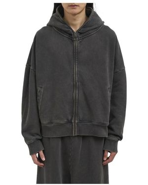 Entire studios Hoodies & Sweatvesten ,Grijs ,Felpa Eternal Zip Washed