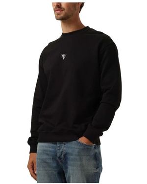Pure Path Schwarzer Rundhalsausschnitt Pullover Lässiger Stil