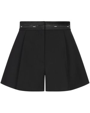 MSGM Short Shorts - Negro