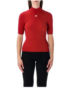 Courreges Turtlenecks - Rojo