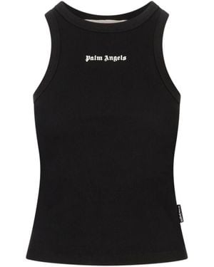Palm Angels Sleeveless Tops - Negro