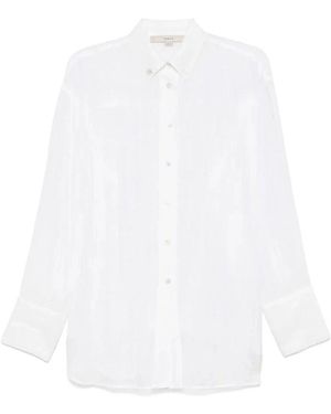 REMAIN Birger Christensen Klassische Button-Up Oversized Hemd - Weiß