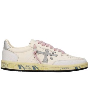 Premiata Schoenen ,Wit ,Katoen Bskt Clayd