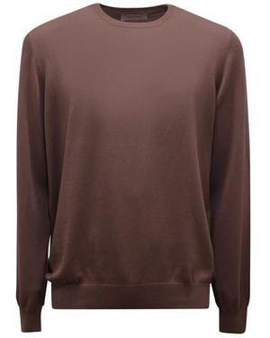 Gran Sasso Round-Neck Knitwear - Brown
