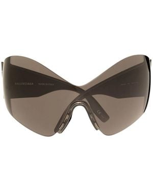 Balenciaga Accessoires ,Bruin ,Shield Zonnebril