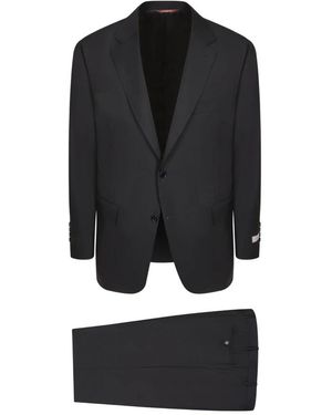 Canali Single Breasted Suits - Black