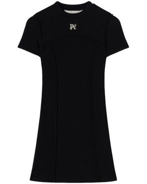 Palm Angels Short Dresses - Black