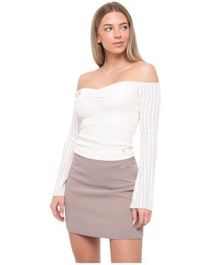 Guess Long Sleeve T-Shirts - White
