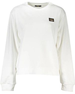 Roberto Cavalli Sweatshirt Met Ronde Hals - Wit