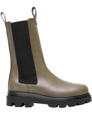 Flattered Schoenen ,Bruin ,Leer Chunky Sole Mid-Calf Laarzen