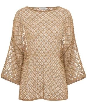Manila Grace Truien & Vesten ,T-Shirts - Naturel