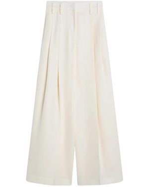 Jil Sander Wide Trousers - Blanco