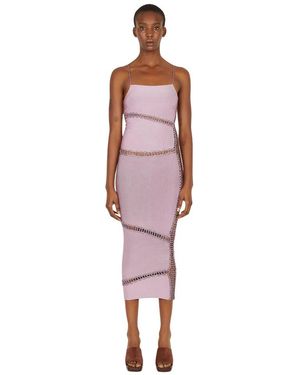Isa Boulder Midi Dresses - Rojo