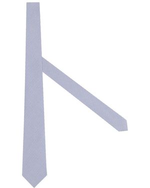 BOGGI Accessoires ,Blauw ,Katoen Zijdenmix Jacquard Formele Stropdas