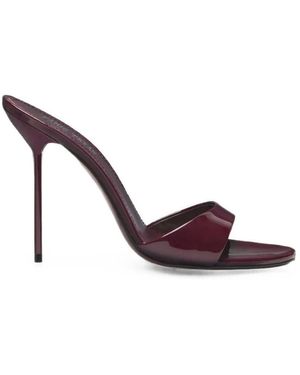 Paris Texas Heeled Mules - Brown