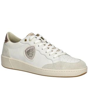 Blauer Sneakers - Blanc