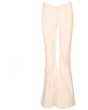 Alice + Olivia Flare Jeans - White
