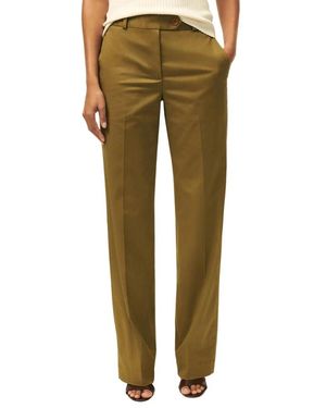 Brooks Brothers Wide Leg Advantage Chino Trousers - Green