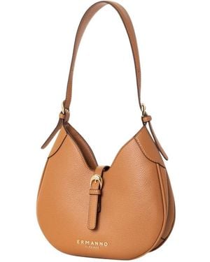 Ermanno Scervino Tassen ,Bruin ,Leer Hobo Bunny