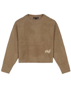 OLAF HUSSEIN Round-Neck Knitwear - Neutro
