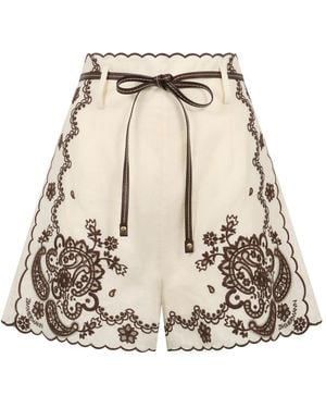 Zimmermann Short Shorts - Naturel