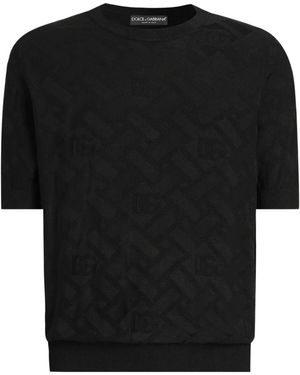 Dolce & Gabbana Trui Met Ronde Hals - Zwart