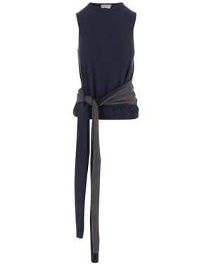 JW Anderson Waist Tie Tank Top - Blau