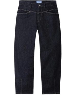 Cambio Jeans ,Blauw ,Katoen Barrel Jeans Elin