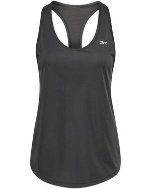 Reebok Maglia da allenamento con schiena in mesh - Nero