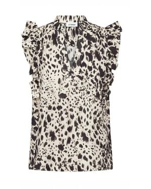co'couture Overhemden ,Veelkleurig ,Blouse - Zwart