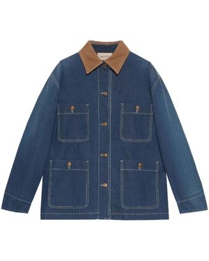 Gucci Lange Jacke - Blau