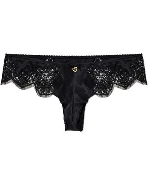 DSquared² Slip Met Kanten Inzetstukken - Zwart