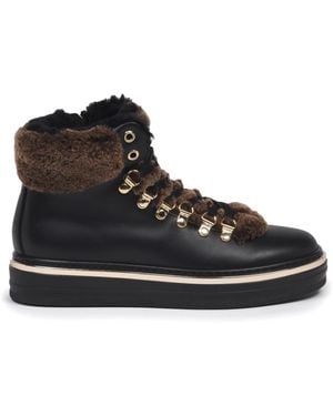 Baldinini Stiefelette Aus Leder Schwarz