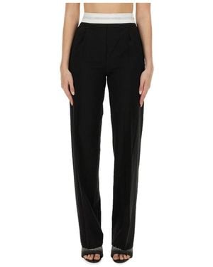 Alexander Wang Straight Trousers - Negro