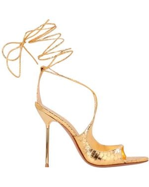 Paris Texas High Heel Sandals - Metallic
