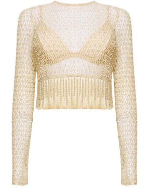 PATBO Crochet Bloom Top - Wit