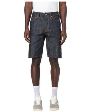 Evisu Denim Shorts - Blu